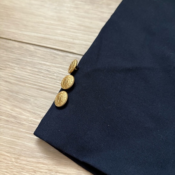 Brooks Brothers 346 Blazer 45L Navy Blue Wool Gold Buttons Sport Jacket - Picture 2 of 9